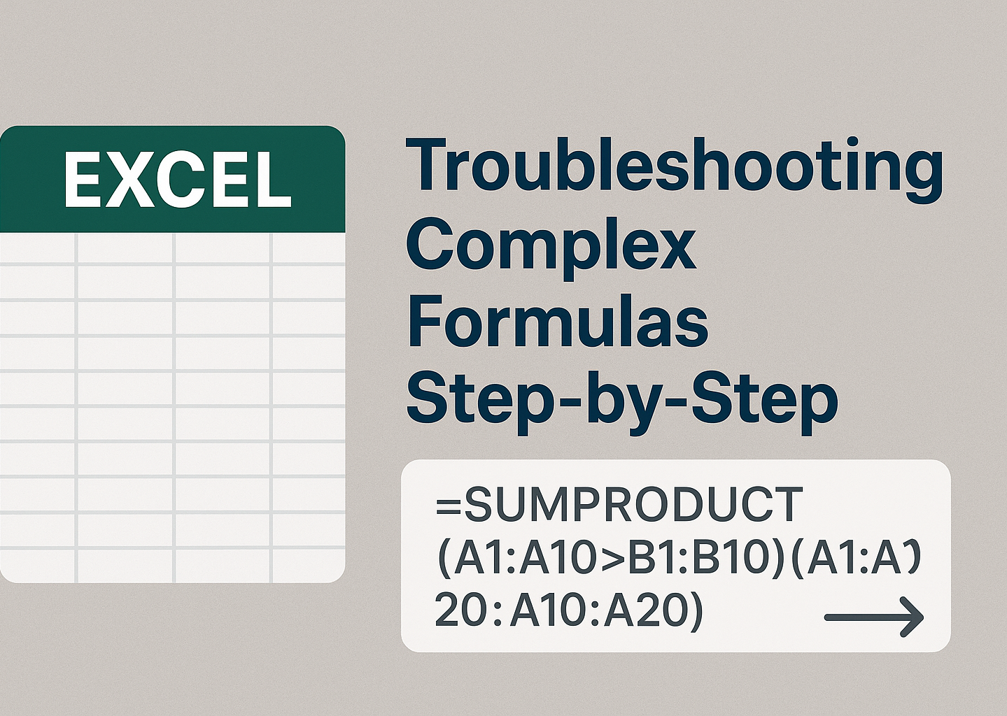Troubleshooting Complex Formulas Step-by-Step